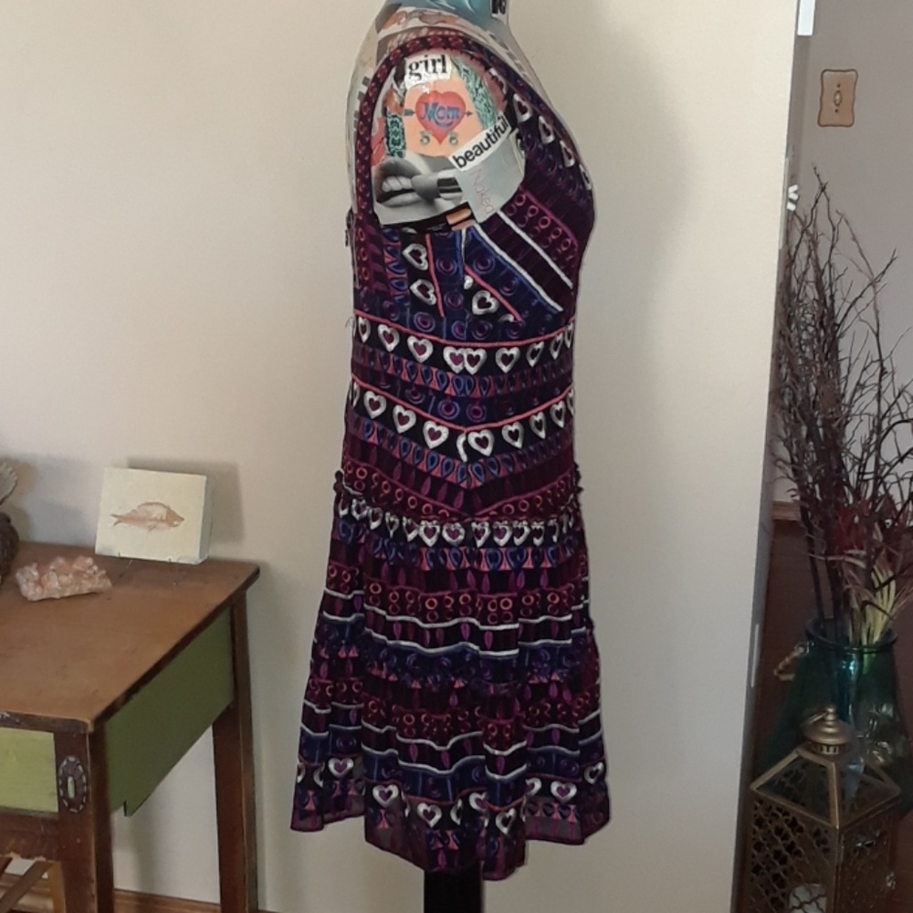 Anna Sui jubilant reunion a-line designer dress NWT SZ 6 - Picture 9 of 9